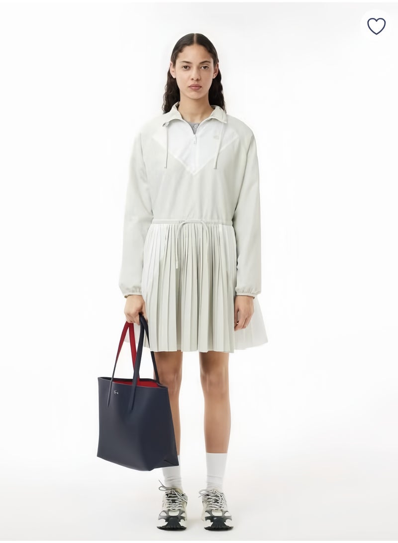 Lacoste Women's Double sided Two tone Large Capacity Handbag, Fashionable Multi functional, Navy blue and Red - Image 3